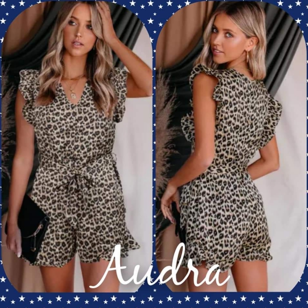 Leopard Print Romper - See Description